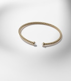 David Yurman Cablespira® Flex Micro 18kt gold cuff bracelet with pearls