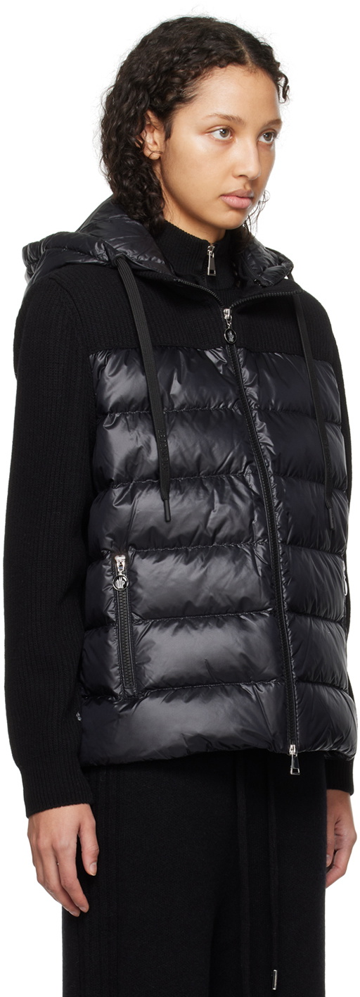 Moncler Black Paneled Down Jacket Moncler