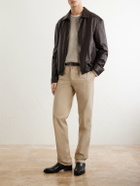 Kiton - Straight-Leg Lyocell-Blend Trousers - Neutrals