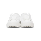 Valentino White and Black Valentino Garavani VLTN Open Sneakers