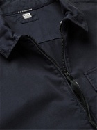 C.P. COMPANY - Slim-Fit Garment-Dyed Cotton-Gabardine Overshirt - Blue - S