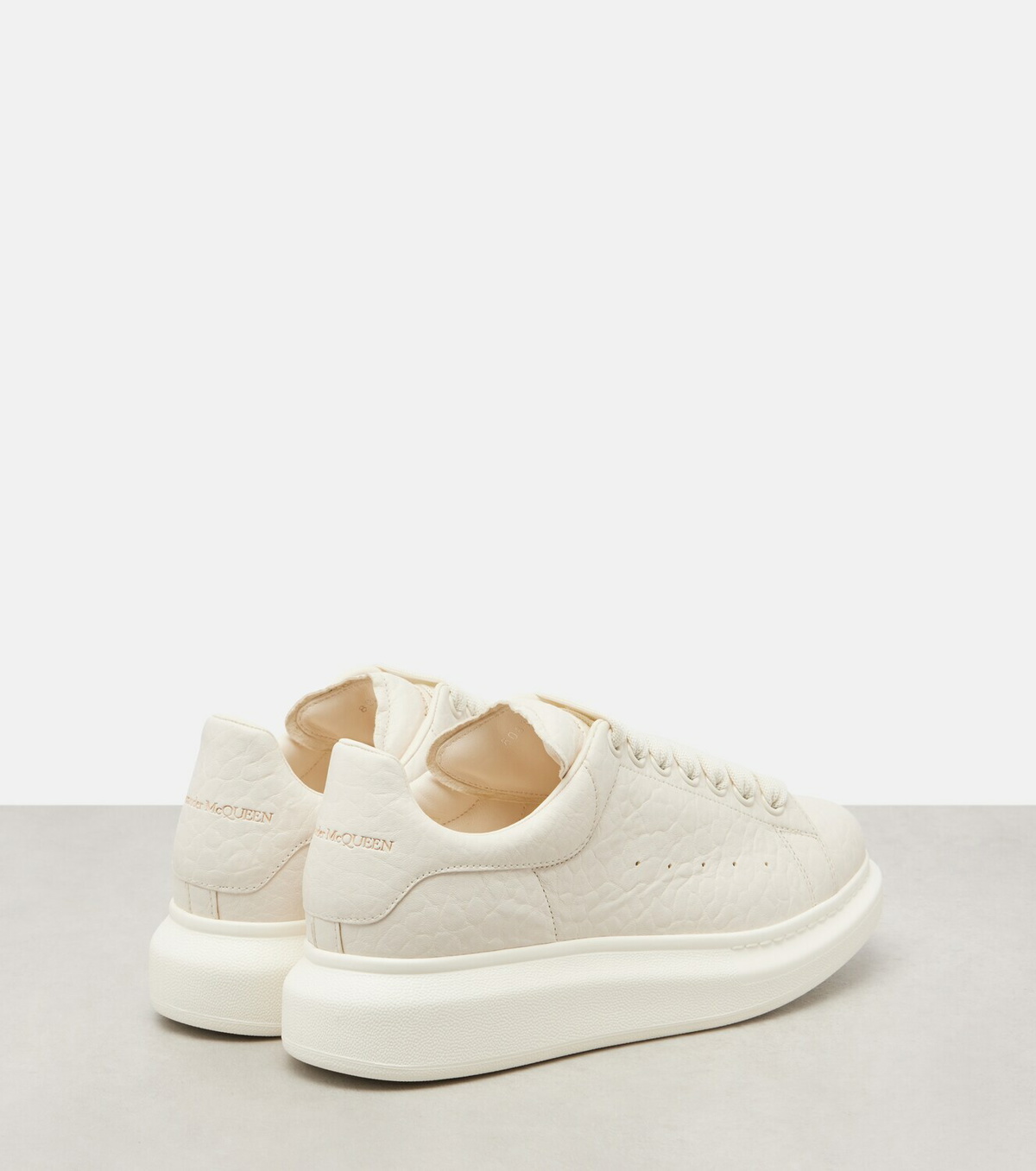McQueen Oversized leather sneakers