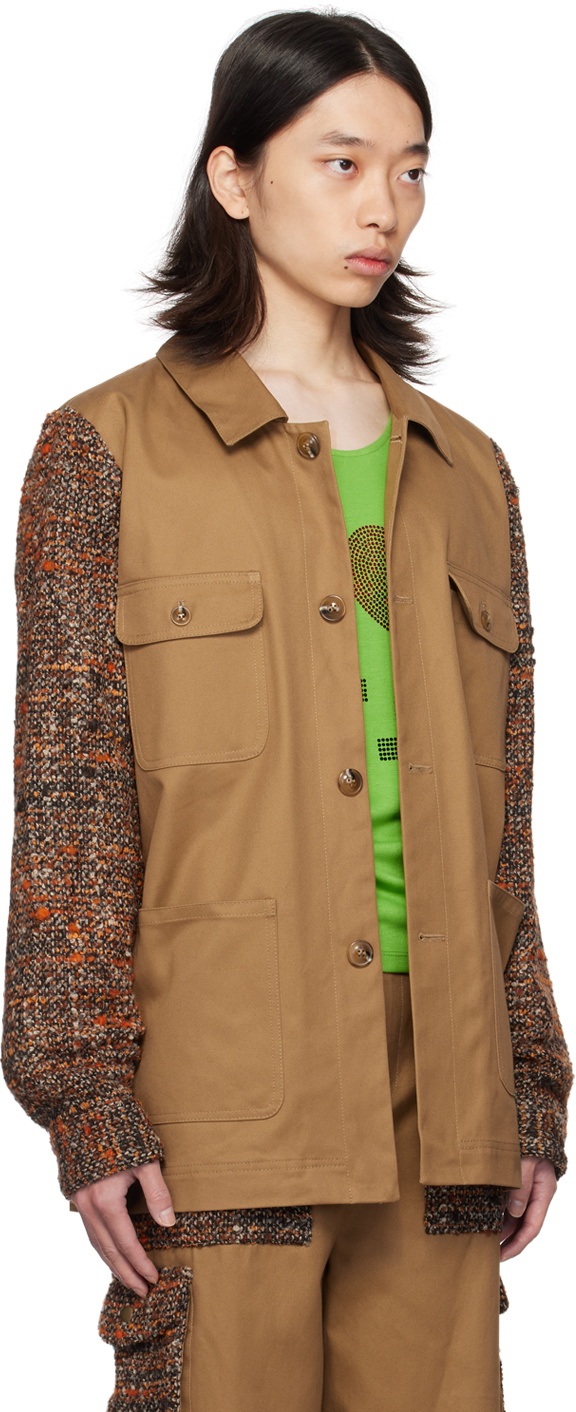 Anna Sui SSENSE Exclusive Tan Barn Jacket