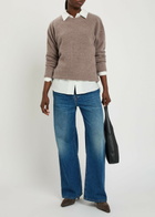 Vince Boiled Cashmere Jumper Beige