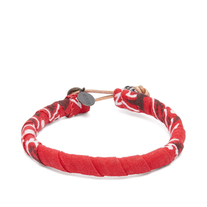 Photo: Mikia Men's Bandana Bracelet in Red