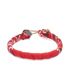 Mikia Men's Bandana Bracelet in Red