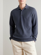 Mr P. - Wool and Cashmere-Blend Polo Shirt - Gray