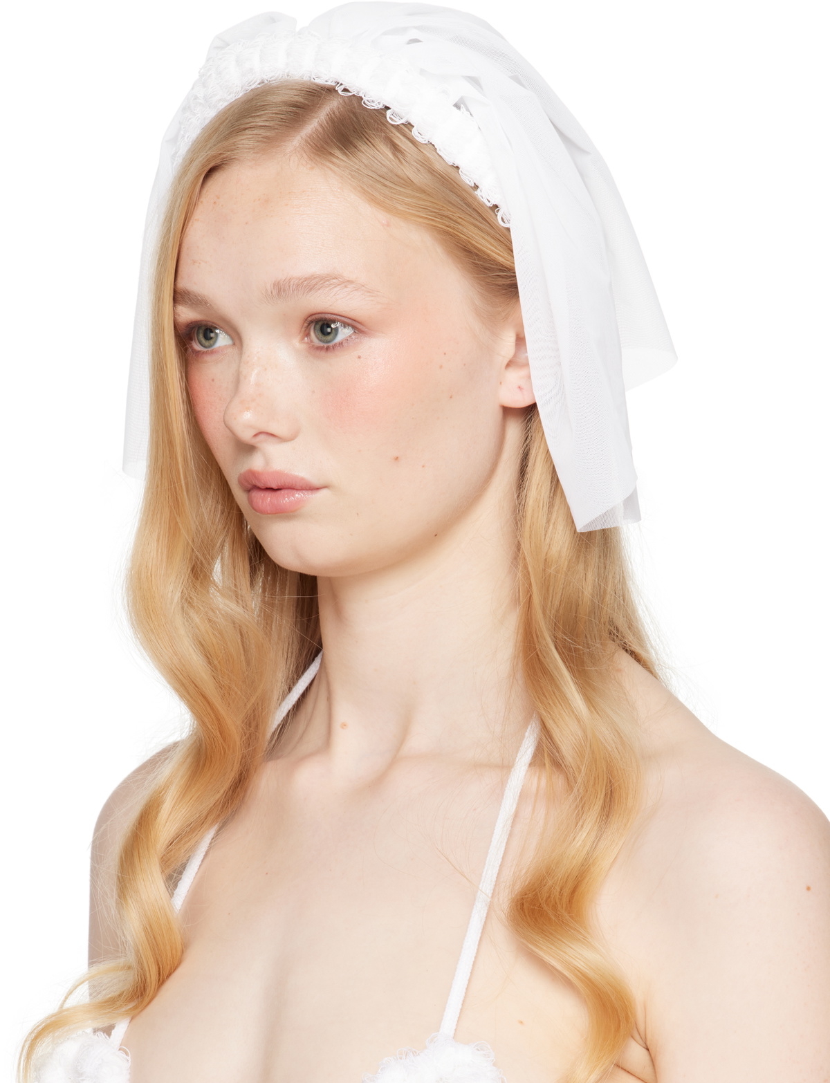 DU CIEL SSENSE Exclusive Bridal Capsule Dragee Mini Veil