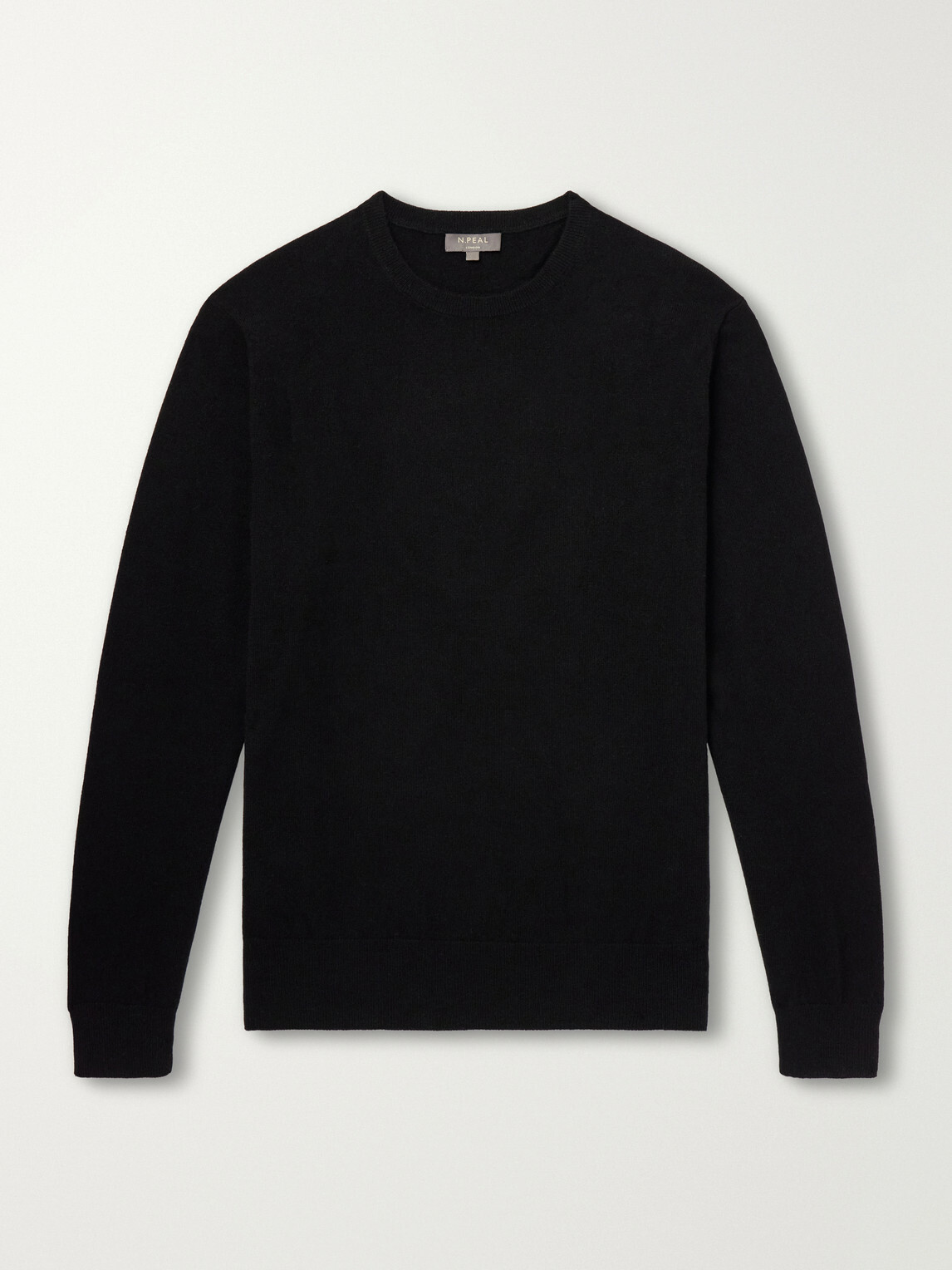 N.PEAL - Oxford Cashmere Sweater - Black