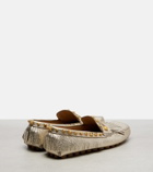 Valentino Garavani Plaster Caster metallic leather loafers