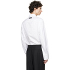 Marine Serre White Moonogram Jacquard Cotton LS Shirt