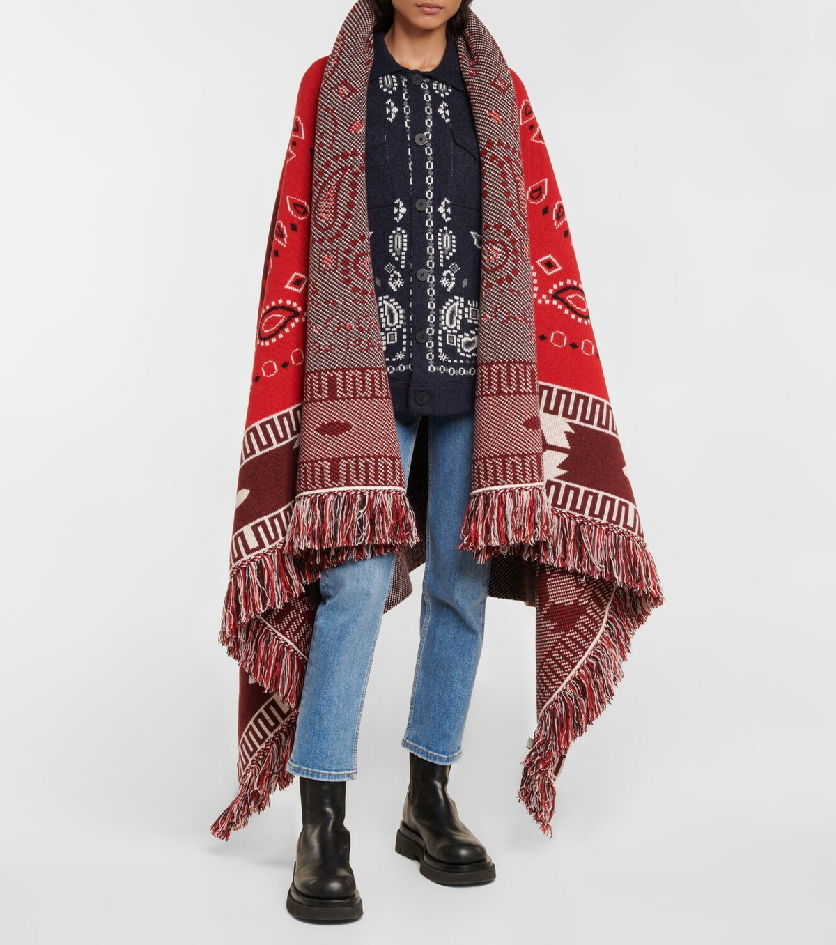Alanui - Bandana cashmere-blend shawl