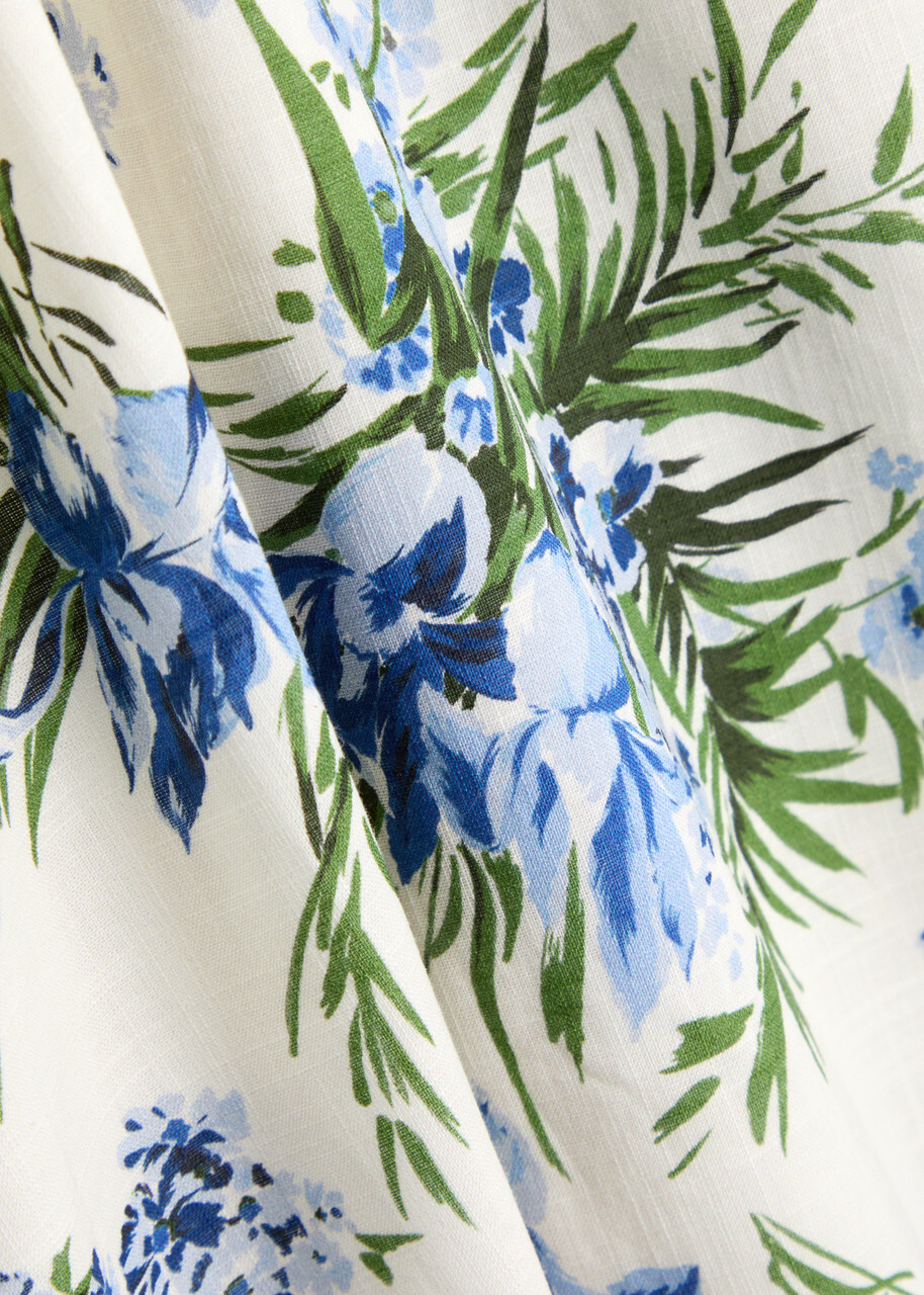Veronica Beard Arwen Floral-print Cotton Midi Skirt