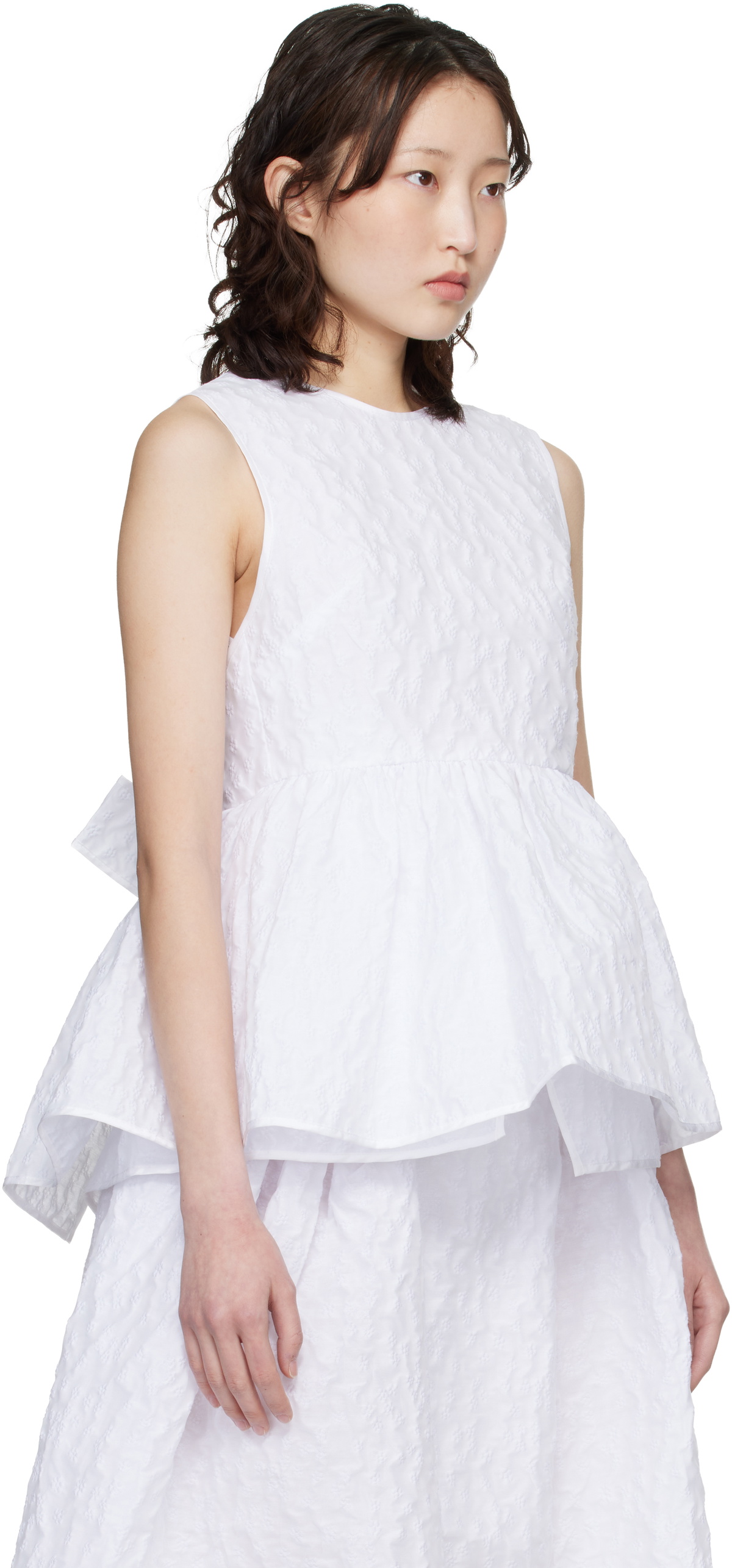Cecilie Bahnsen White CBea Top