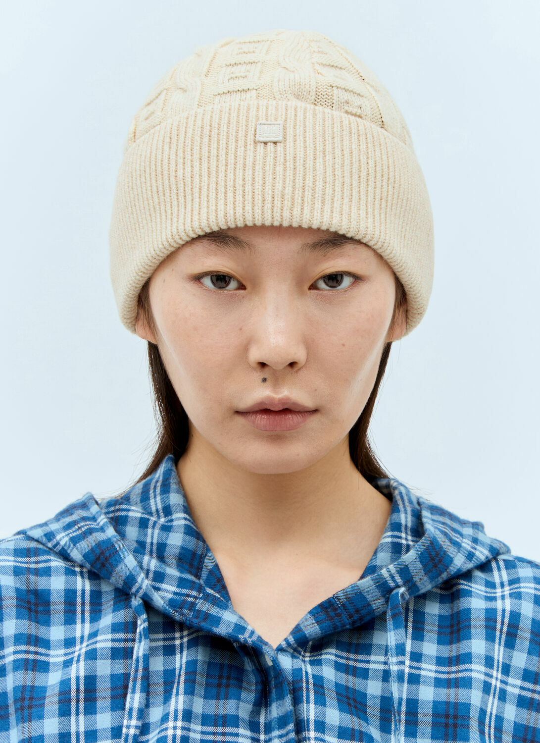 Acne Studios Cable Knit Beanie Hat