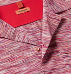 Missoni - Camp-Collar Space-Dyed Cotton-Piqué Shirt - Men - Red