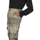 Feng Chen Wang Beige Check Straight Cargo Pants