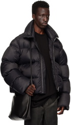 Rick Owens Black Porterville Zip Down Jacket