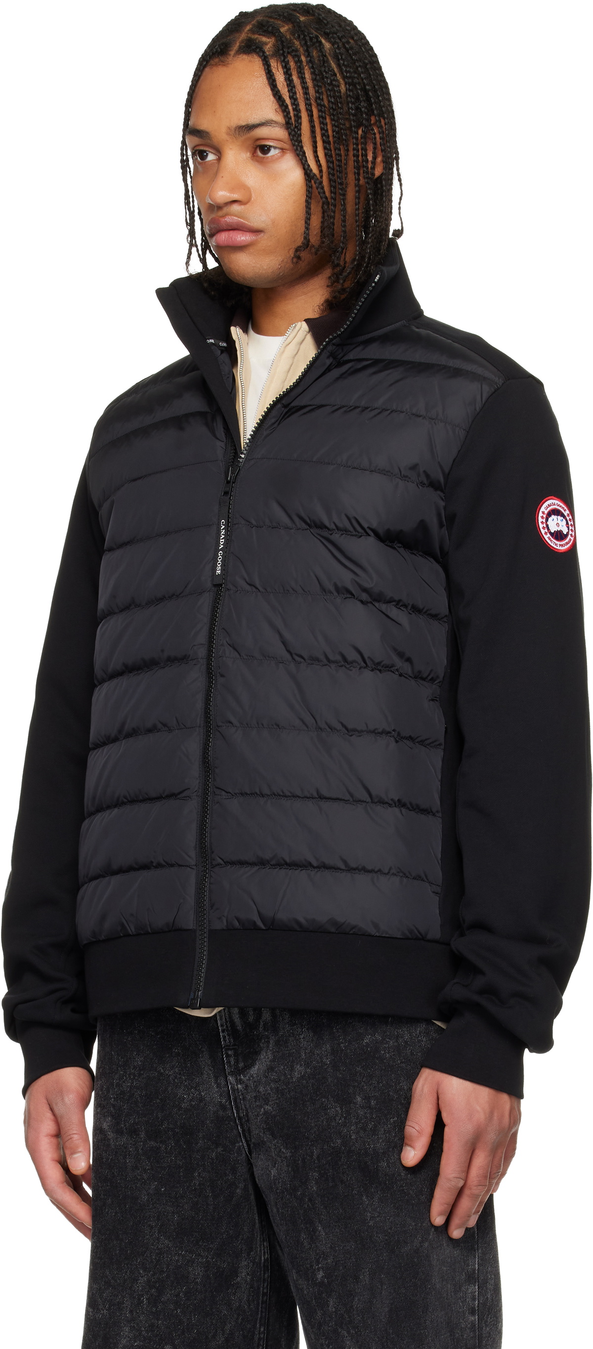 Canada Goose Black HyBridge® Huron Full-Zip Down Jacket