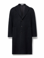 Boglioli - Checked Virgin Wool and Cashmere-Blend Overcoat - Blue
