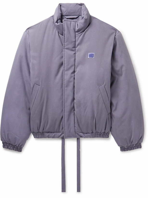 Photo: Acne Studios - Orthuro Logo-Appliquéd Padded Shell Jacket - Purple