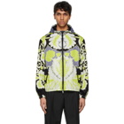 Valentino White World Arazzo Print Windbreaker Jacket