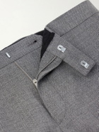 Mr P. - Slim-Fit Wool-Hopsack Suit Trousers - Gray