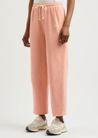 American Vintage Izubird Logo Stretch-cotton Sweatpants Peach