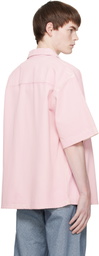 Marni Pink Screen-Printed Denim Shirt