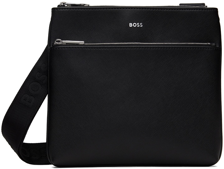 Photo: BOSS Black Signature Stripe & Logo Envelope Bag