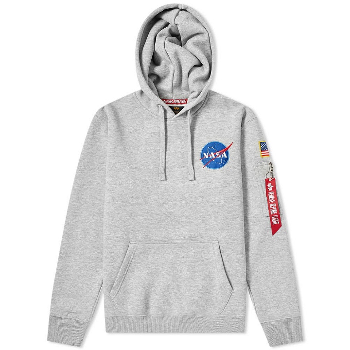 Photo: Alpha Industries Space Shuttle Hoody - END. Exclusive Grey Heather