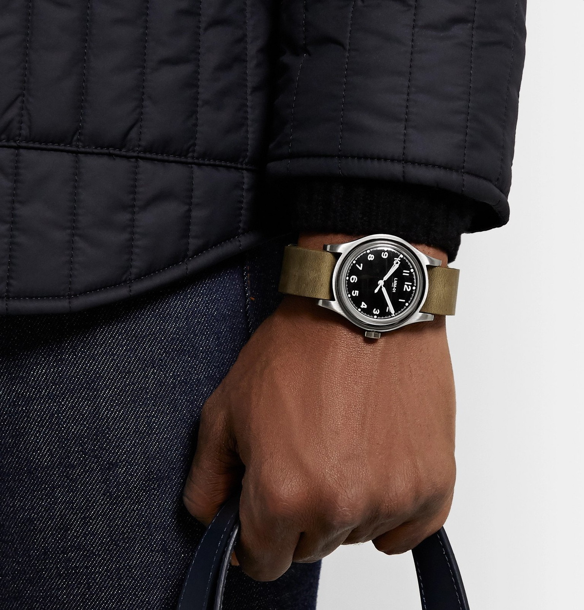 Merci - LMM-01 Field 38mm Stainless Steel and NATO Webbing Watch - Black