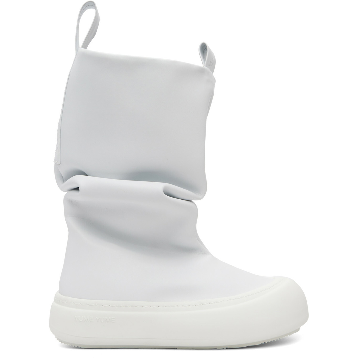 YUME YUME SSENSE Exclusive Off-White Low Fisherman Chelsea Boots