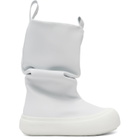 YUME YUME SSENSE Exclusive Off-White Low Fisherman Chelsea Boots
