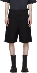 Balenciaga Black Cargo Pocket Shorts