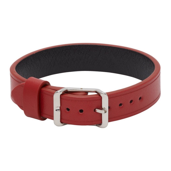 Photo: Maison Margiela Red Leather Bracelet