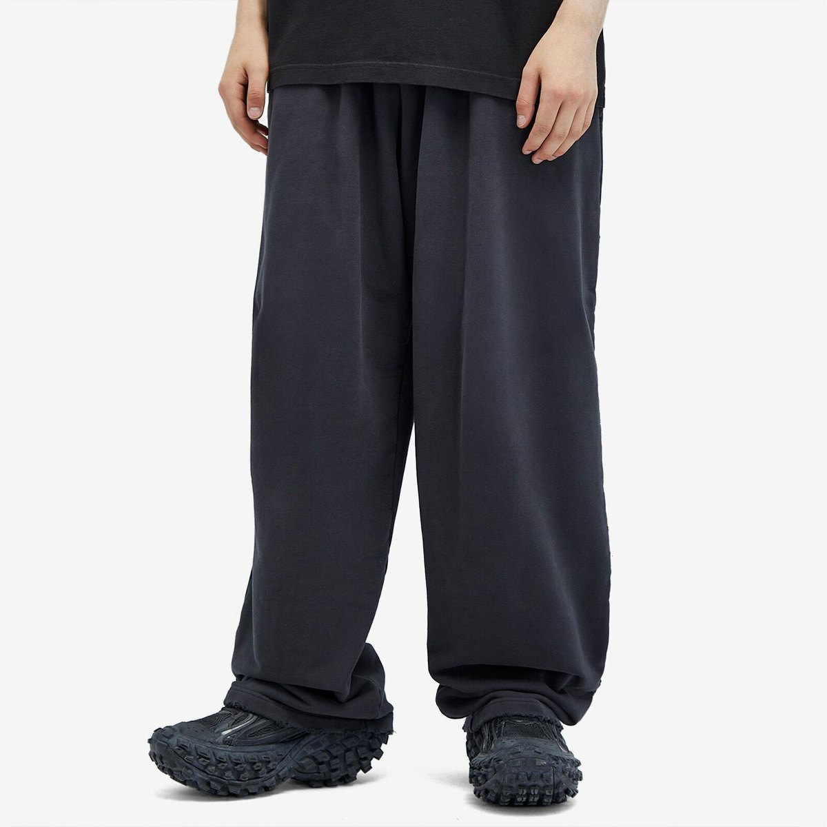 Balenciaga Men's Baggy Sweatpants in Faded Black Balenciaga