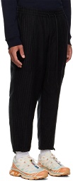 The Viridi-anne Black Striped Combination Trousers