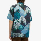 Folk Men's Gabe Short Sleeve Shirt in Forest Print
