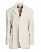 Jacquemus Womens Blazer in Beige