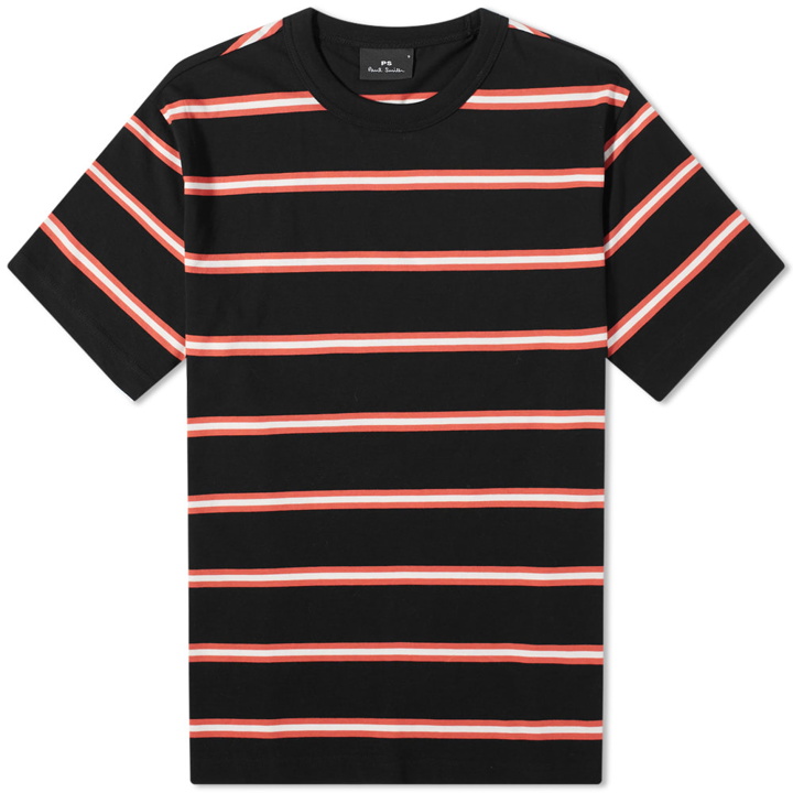 Photo: Paul Smith Men's Stripe T-Shirt in Black