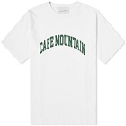 Café Mountain Men's College Logo T-Shirt in Natural