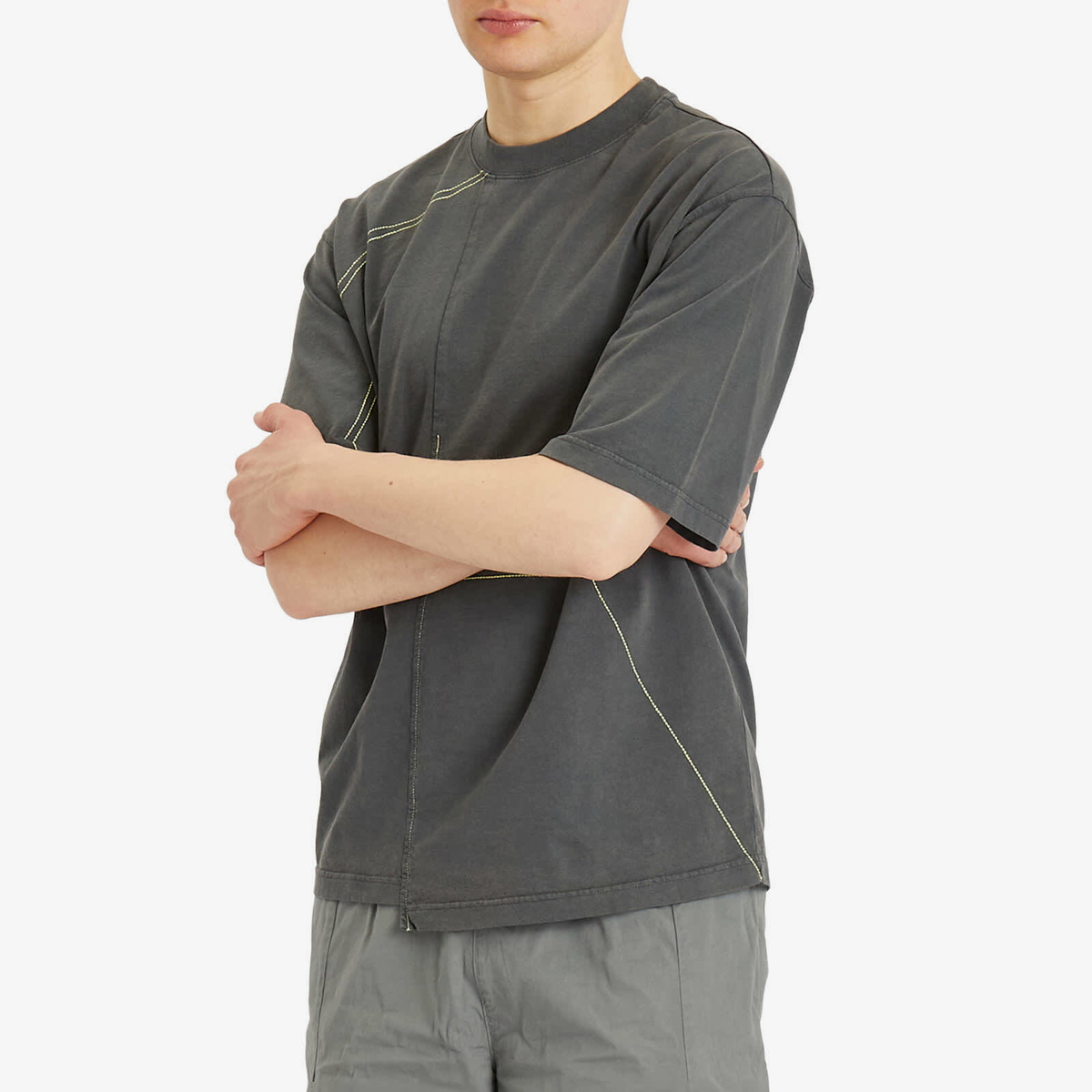 A-COLD-WALL* Men's Oblique T-Shirt in Grey Slate A-Cold-Wall*