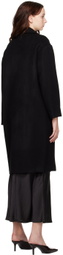 THIRD FORM Black Double-Breasted Coat