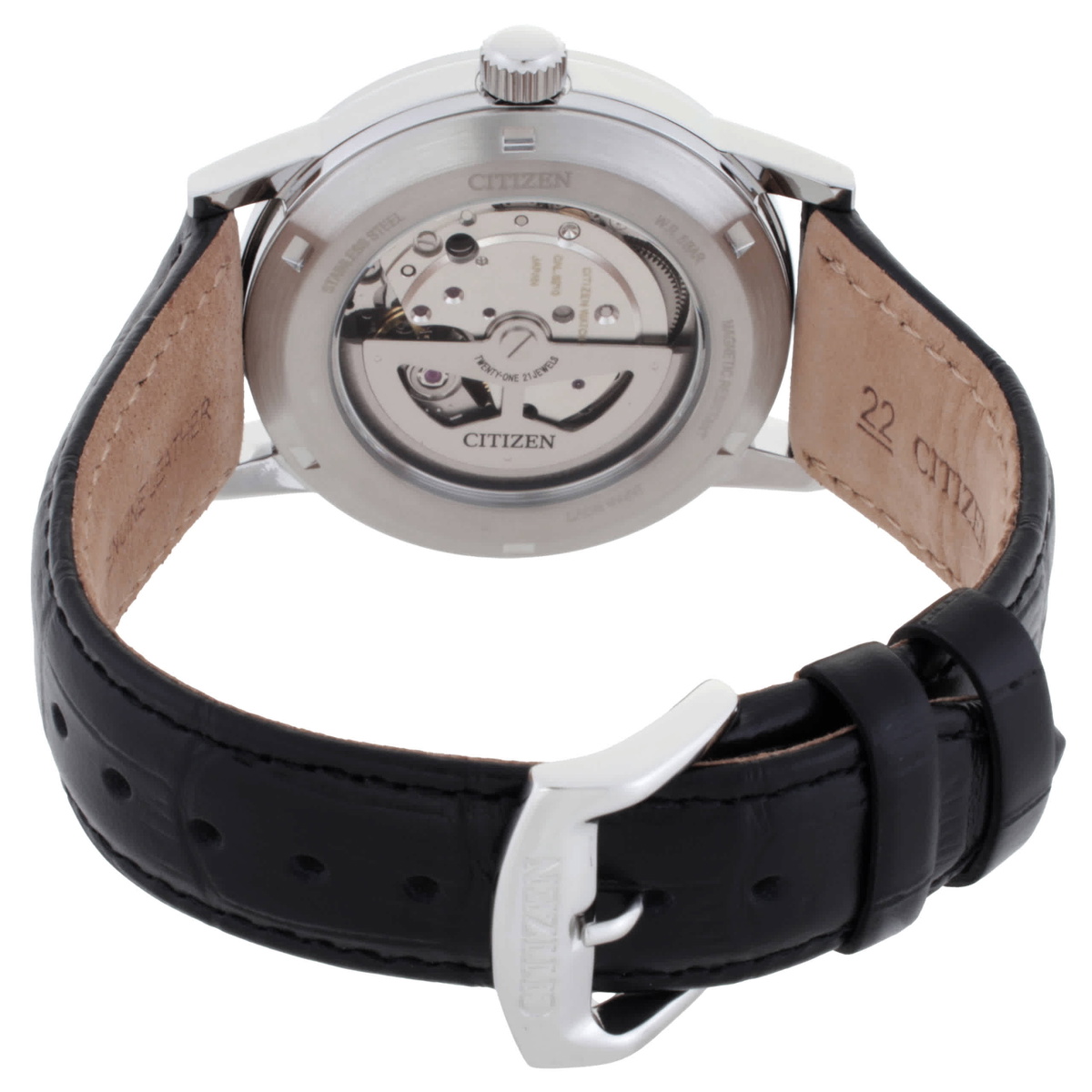 Citizen Mechanical Automatic Black Dial Mens Watch NJ0210-05E
