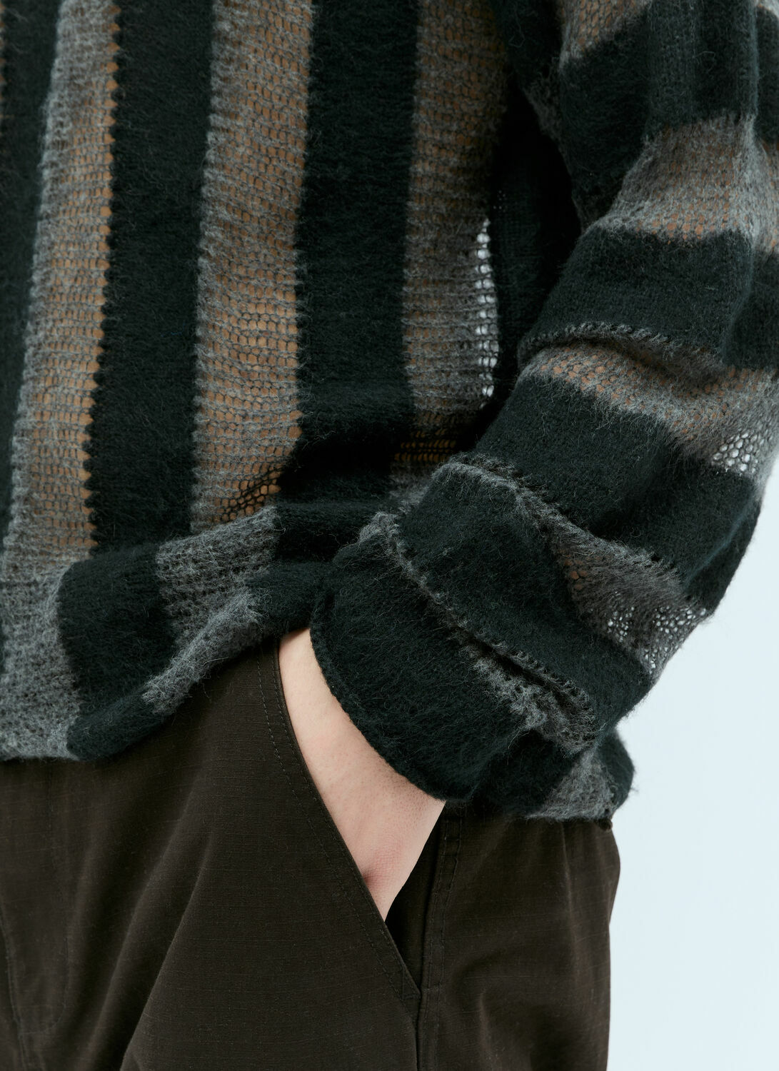 Brain Dead Fuzzy Threadbare Sweater