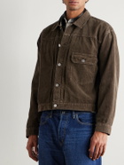 Remi Relief - Cotton-Corduroy Trucker Jacket - Brown