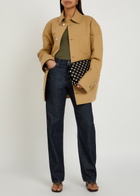 Armarium Tiberio Suede-trimmed Cotton Jacket Camel