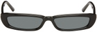 The Attico Black Linda Farrow Edition Thea Sunglasses