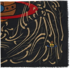 Vivienne Westwood Black Jacquard Scarf